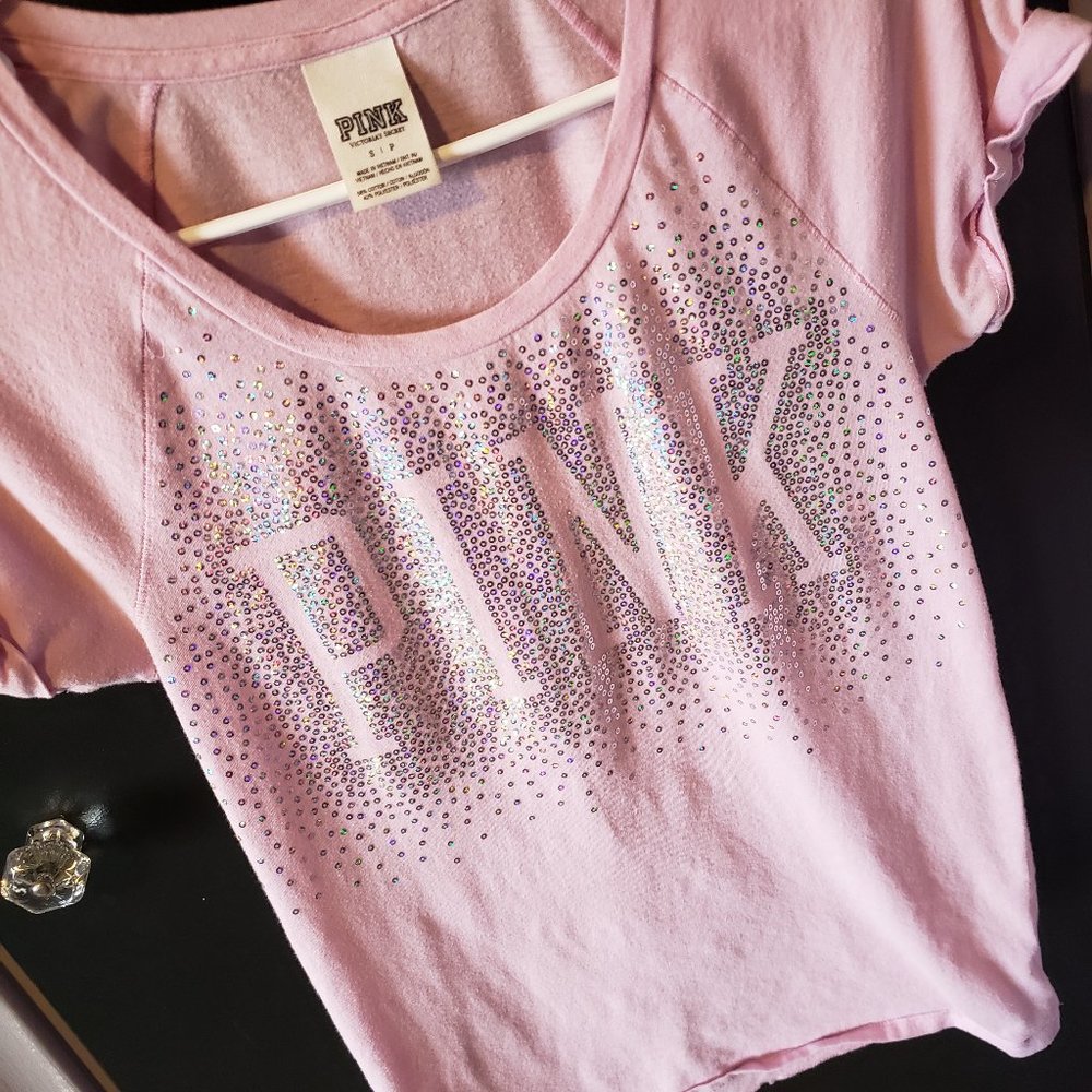 ❤PINK Victoria Secret Sequins Shirt